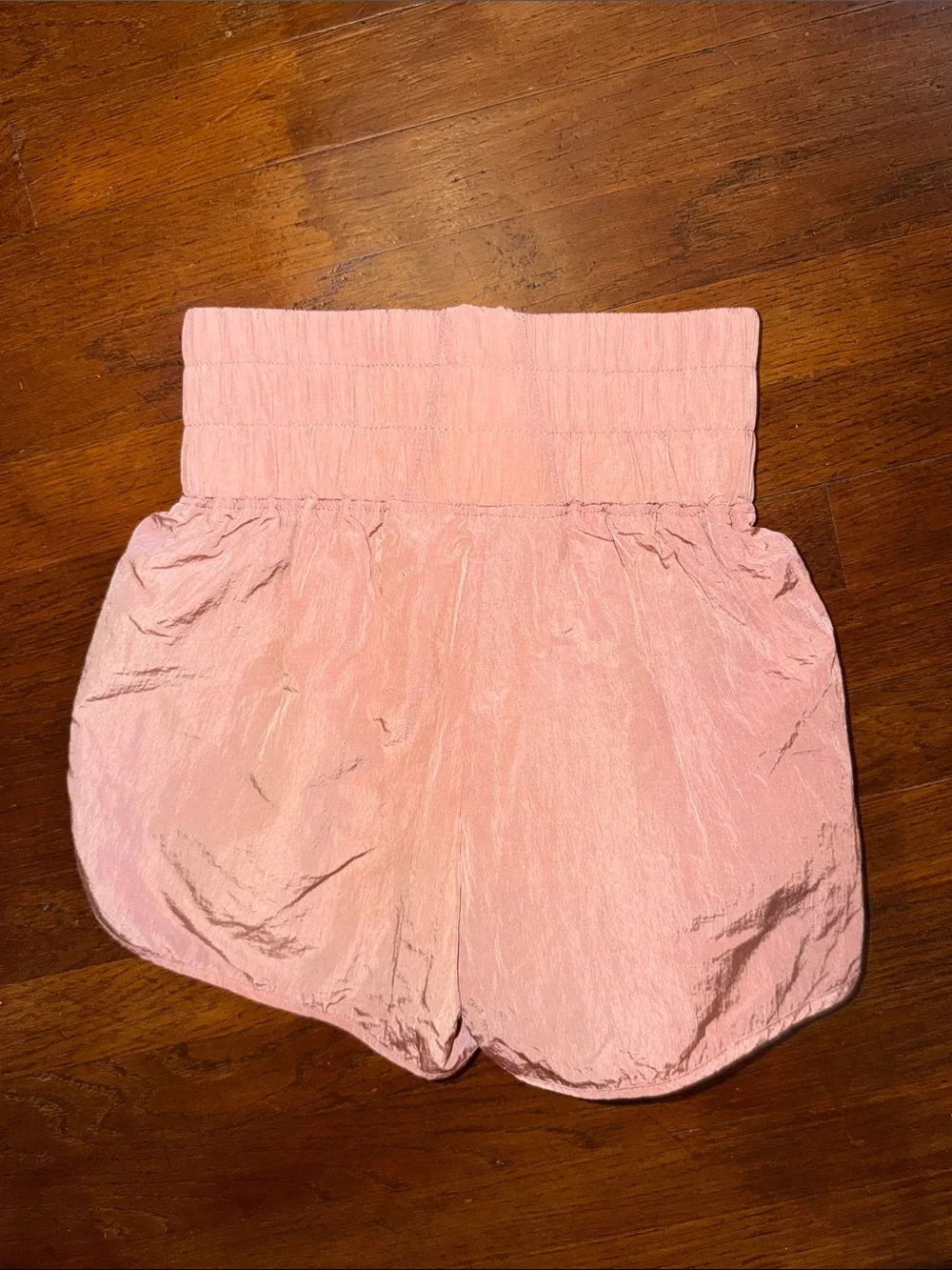 ⭐️ 5/$10 Juniors Dusty Rose Pink High Waist Paperbag Athletic Shorts Size XS